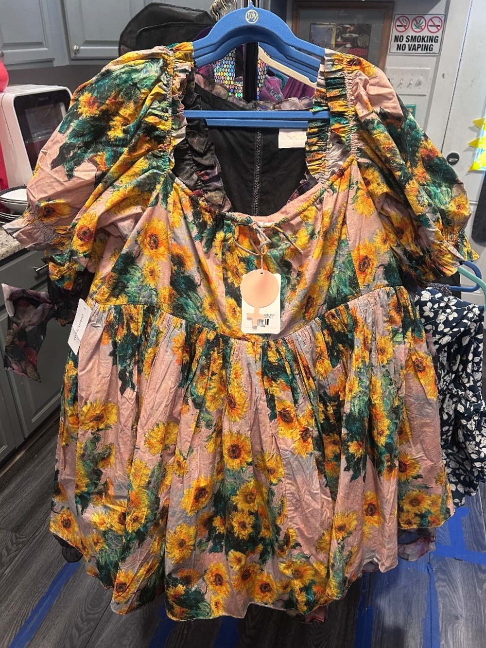 Selkie Monet Sunflowers Beach Day Dress in 4x BNWT